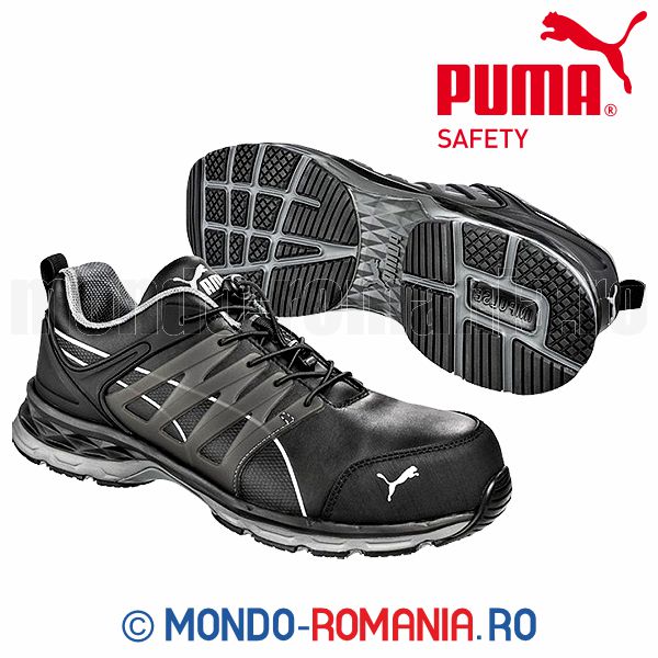 Pantofi de protectie PUMA Metal Free - PUMA VELOCITY Black S3 ESD SRC